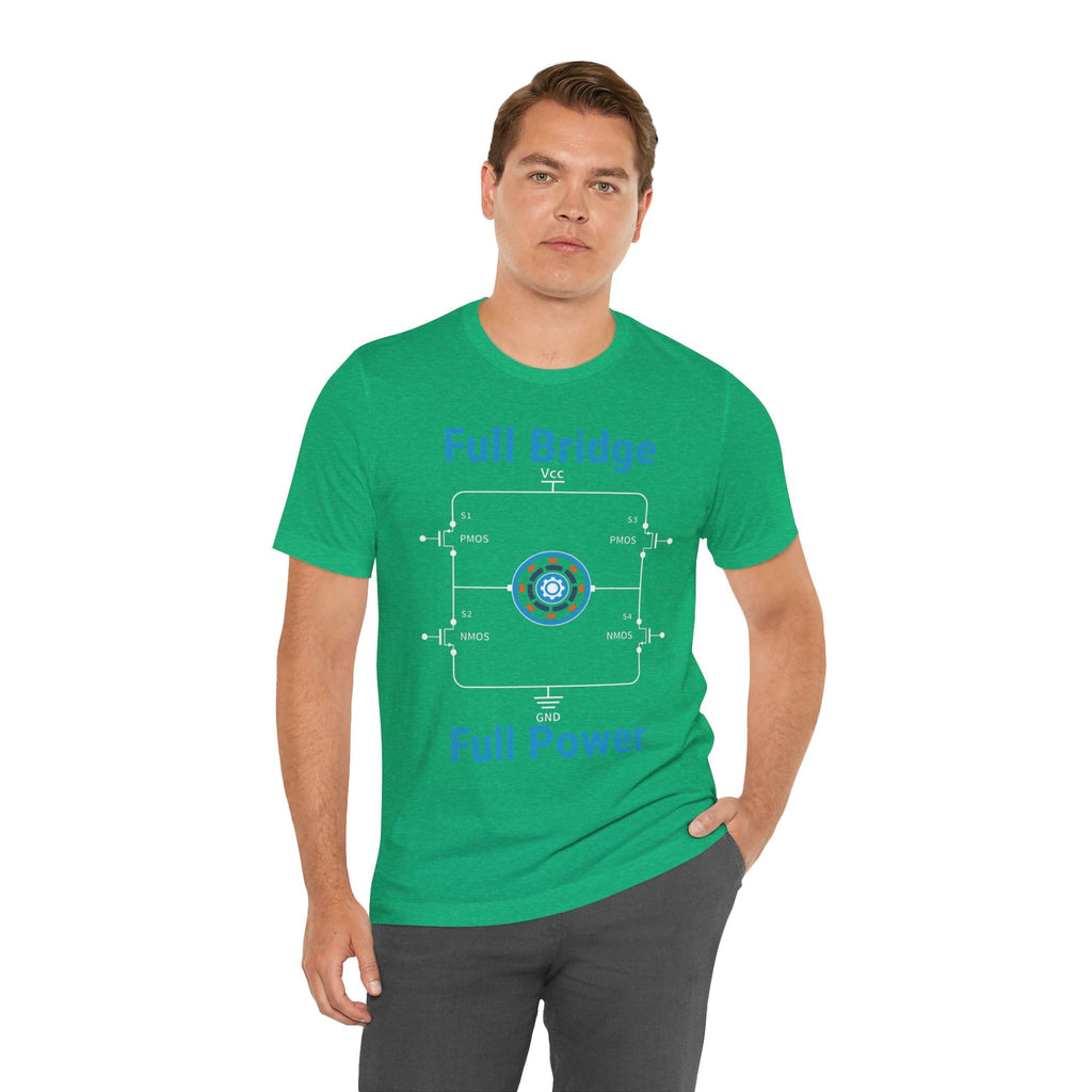 Circuit Swag T-Shirt H‑Bridge Motor Control Tee — "Full Bridge. Full Power"