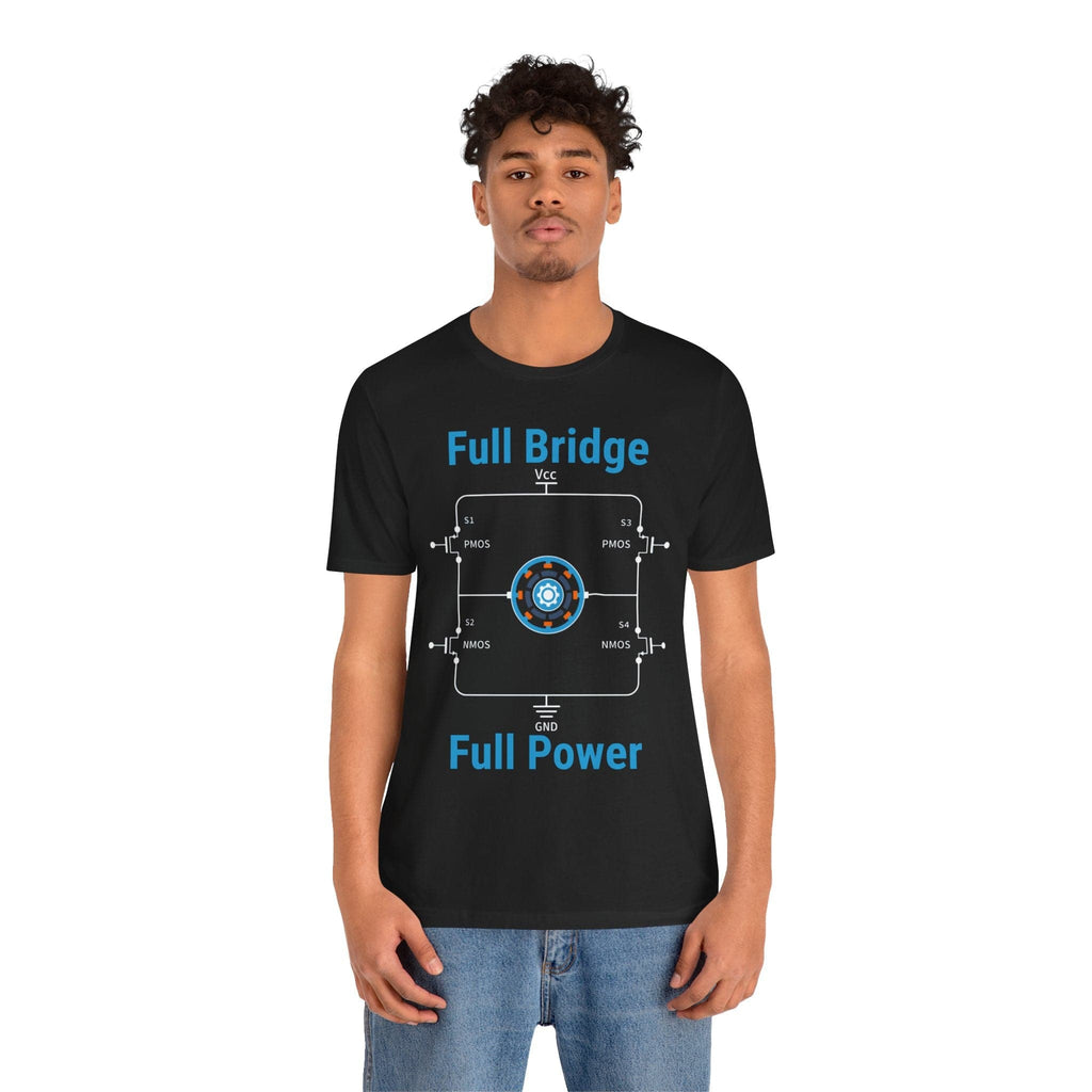 Circuit Swag T-Shirt H‑Bridge Motor Control Tee — "Full Bridge. Full Power"