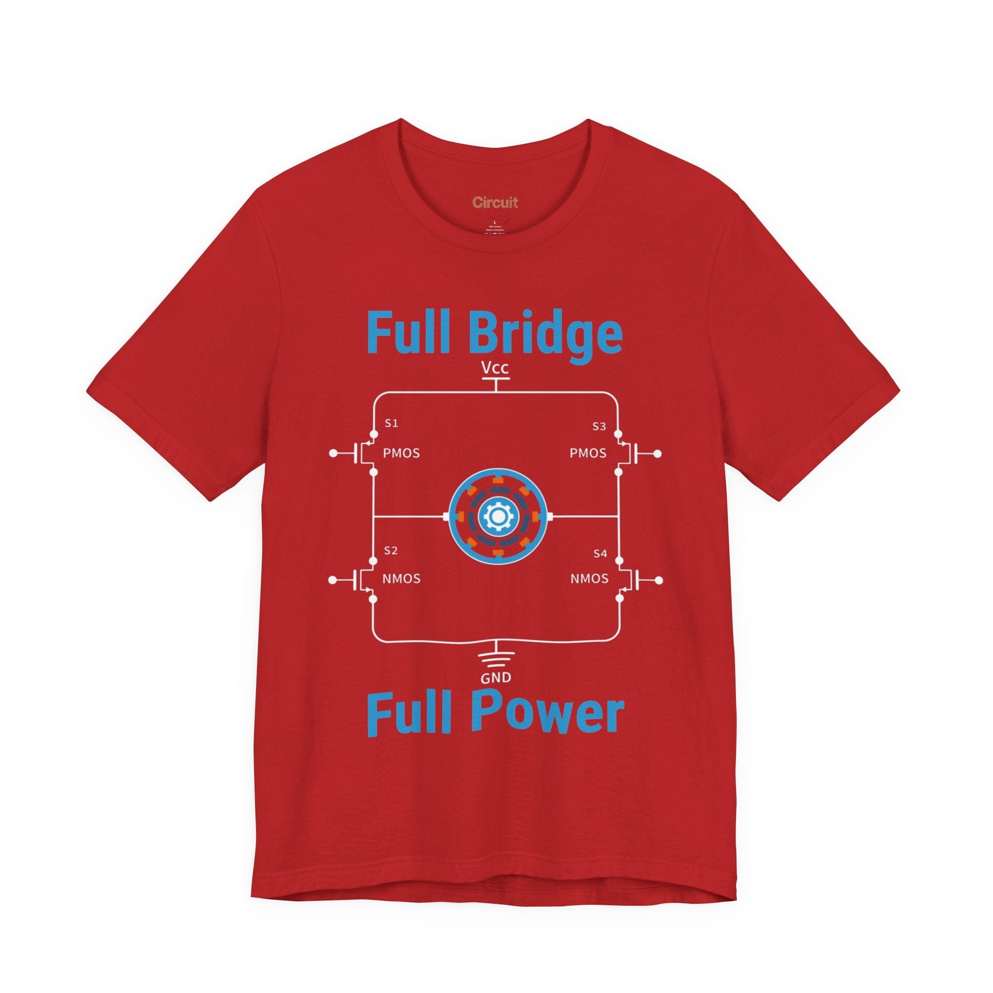 Circuit Swag T-Shirt H‑Bridge Motor Control Tee — "Full Bridge. Full Power"