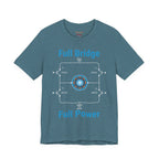 Circuit Swag T-Shirt Heather Deep Teal / S H‑Bridge Motor Control Tee — "Full Bridge. Full Power"