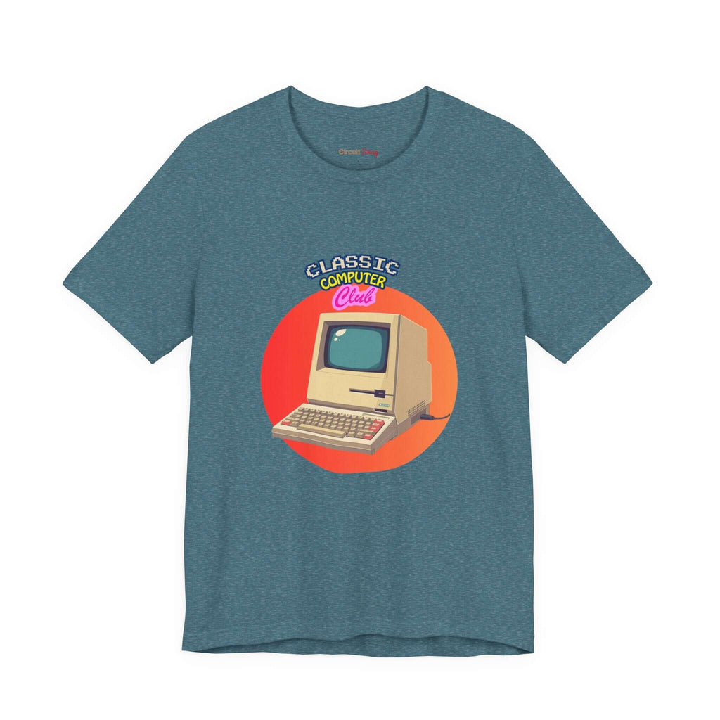 Circuit Swag T-Shirt Heather Deep Teal / XS Retro Computer Club Graphic Tee | Vintage PC Computer Shirt