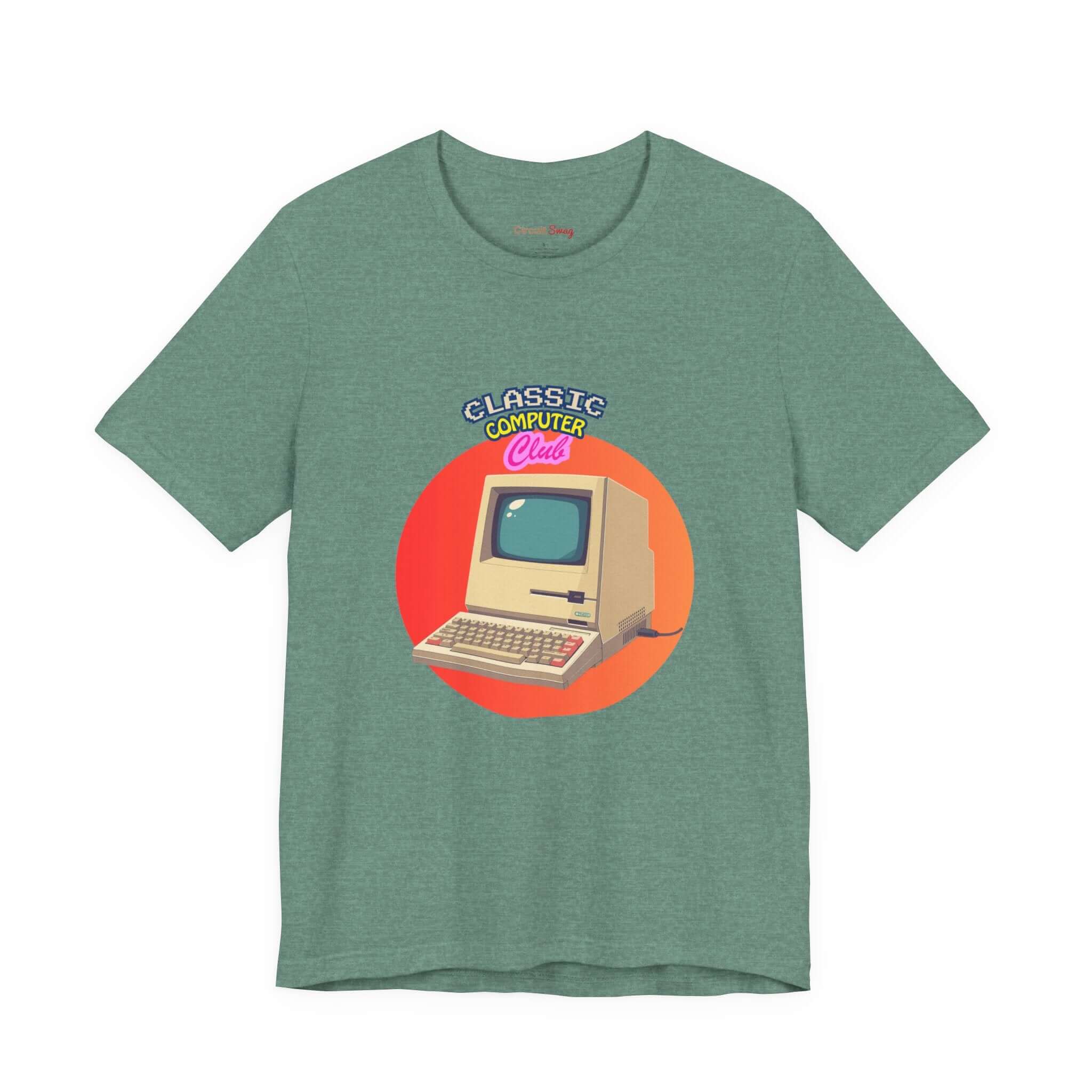 Circuit Swag T-Shirt Heather Dusty Blue / XS Retro Computer Club Graphic Tee | Vintage PC Computer Shirt