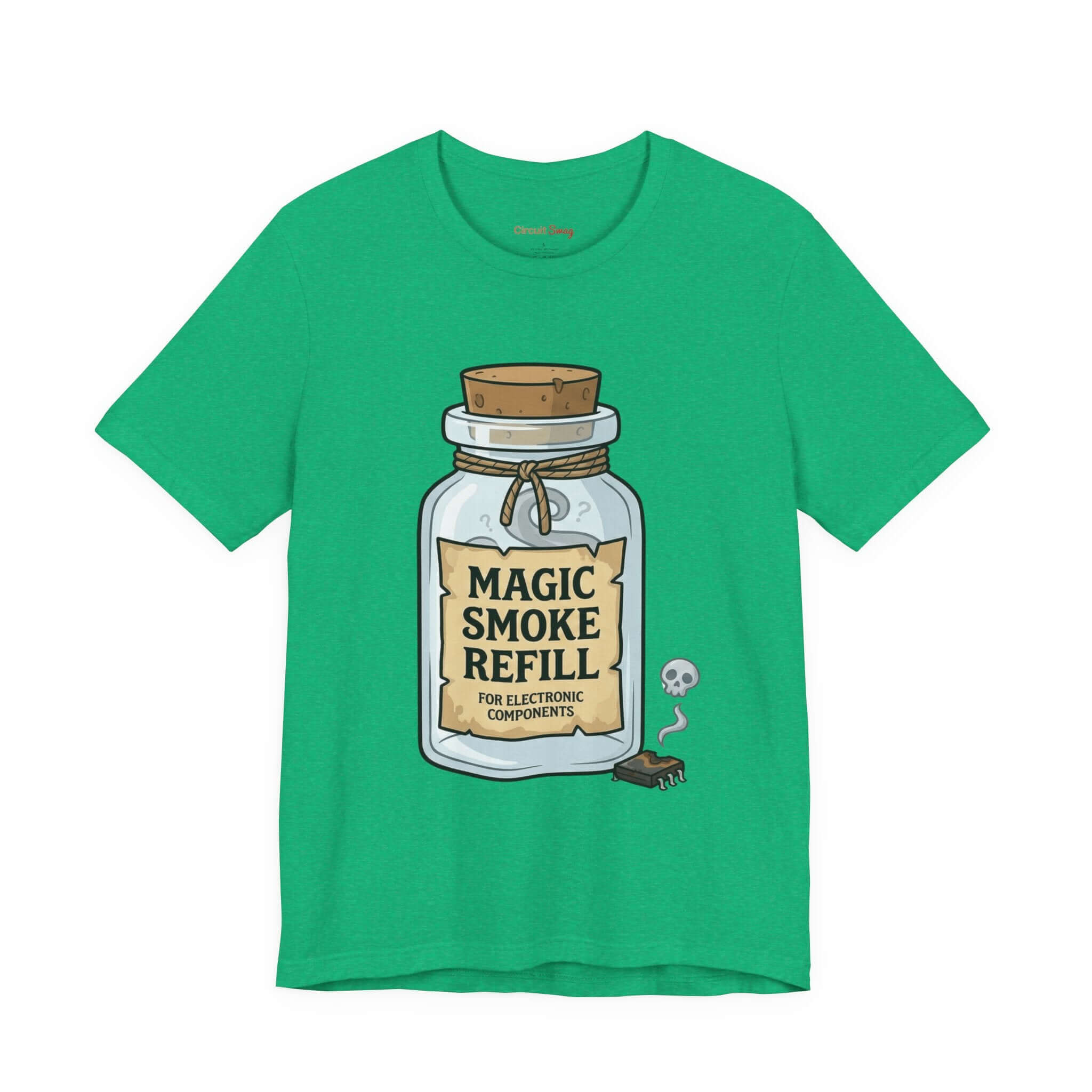 Circuit Swag T-Shirt Heather Kelly / S Magic Smoke Tee | Engineer Tech Joke T-Shirt