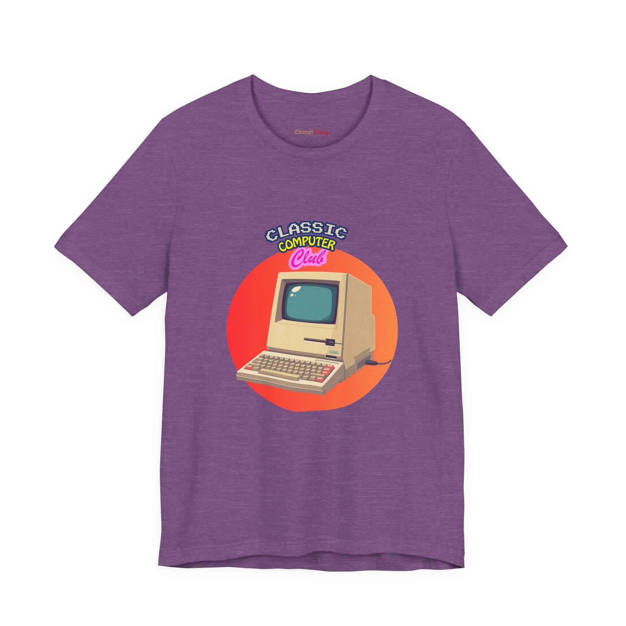 Circuit Swag T-Shirt Heather Team Purple / XS Retro Computer Club Graphic Tee | Vintage PC Computer Shirt