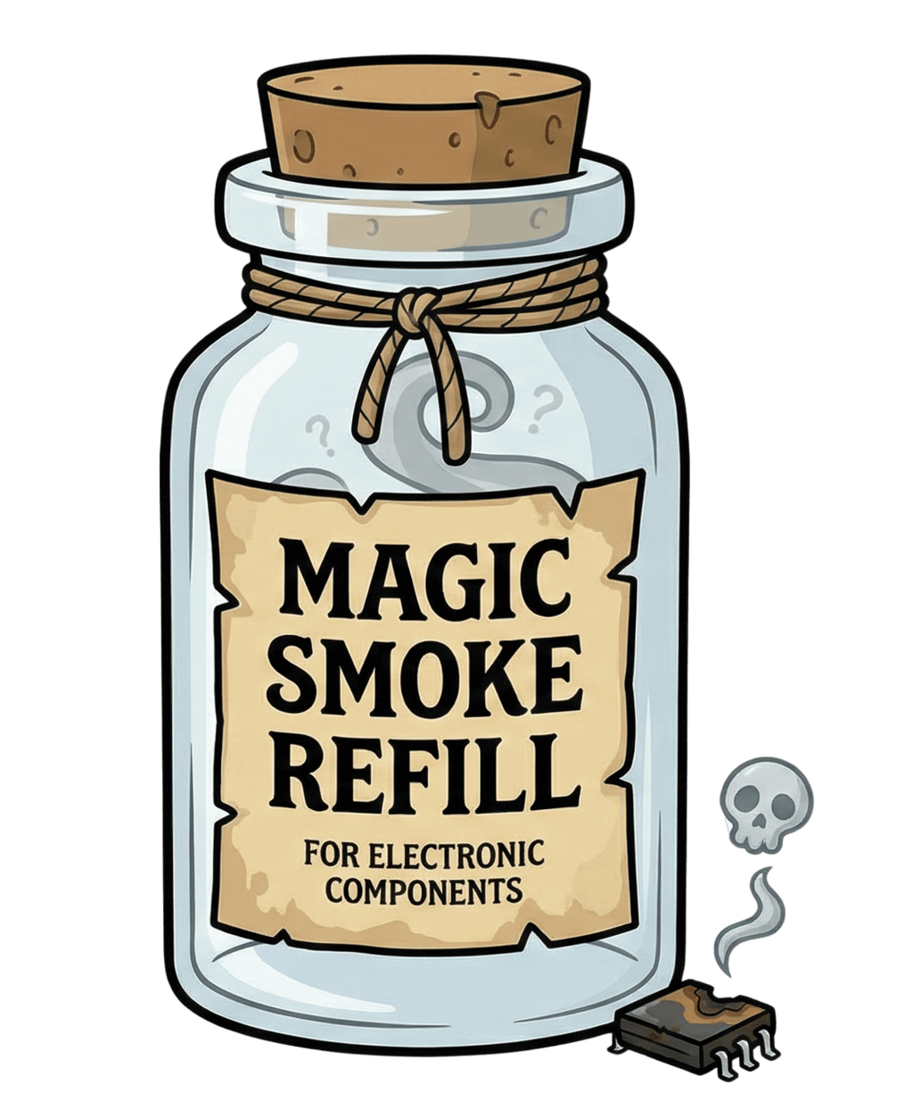 Circuit Swag T-Shirt Magic Smoke Tee | Engineer Tech Joke T-Shirt