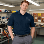 Circuit Swag T-Shirt Maxwell's Equations Embroidered Polo — Differential Form Physics Shirt