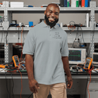 Circuit Swag T-Shirt Maxwell's Equations Embroidered Polo — Differential Form Physics Shirt