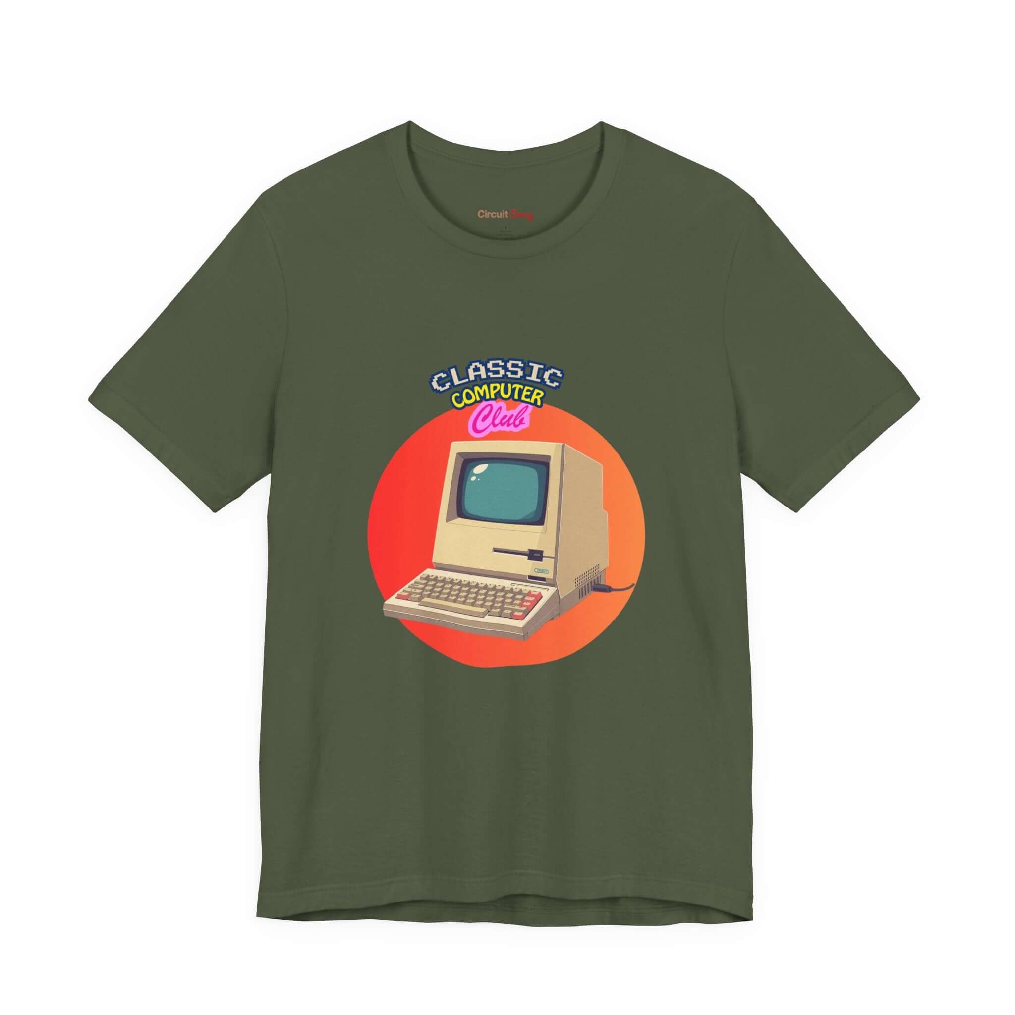 Circuit Swag T-Shirt Military Green / XS Retro Computer Club Graphic Tee | Vintage PC Computer Shirt