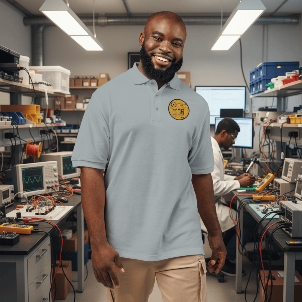 Circuit Swag T-Shirt NASA Voyager Golden Record Polo Shirt