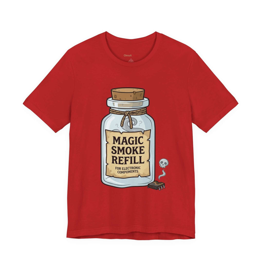Circuit Swag T-Shirt Red / S Magic Smoke Tee | Engineer Tech Joke T-Shirt