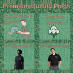 Circuit Swag T-Shirt RF Engineering Smith Chart Embroidered Polo