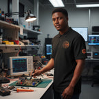 Circuit Swag T-Shirt RF Engineering Smith Chart Embroidered Polo