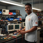 Circuit Swag T-Shirt RF Engineering Smith Chart Embroidered Polo