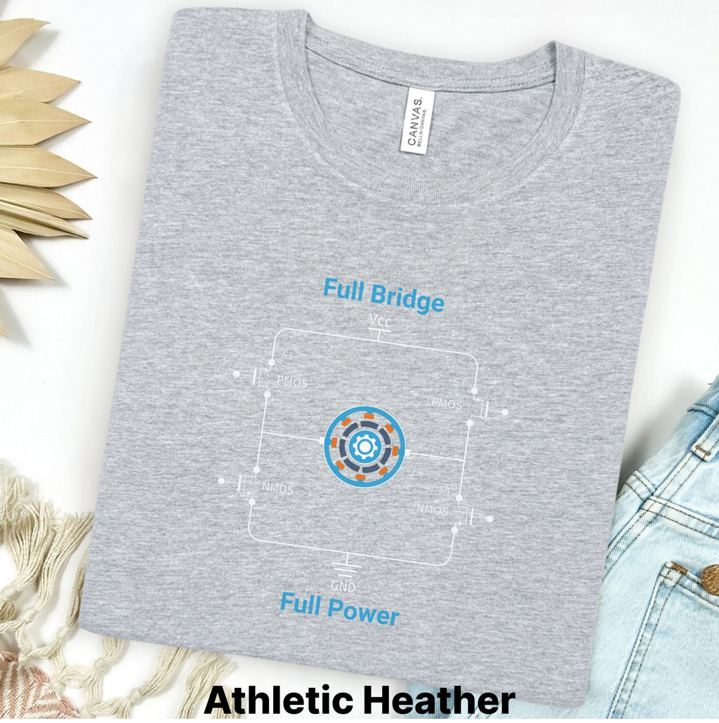 Circuit Swag T-Shirt S / Athletic Heather Full Bridge Full Power Circuit T-Shirt — Electronics Graphic Tee