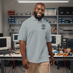 Circuit Swag T-Shirt S / Cool Grey Circuit Tree Embroidered Polo — Tech Engineer Polo Shirt