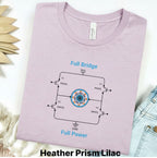 Circuit Swag T-Shirt S / Heather Prism Lilac Full Bridge Full Power Circuit T-Shirt — Electronics Graphic Tee