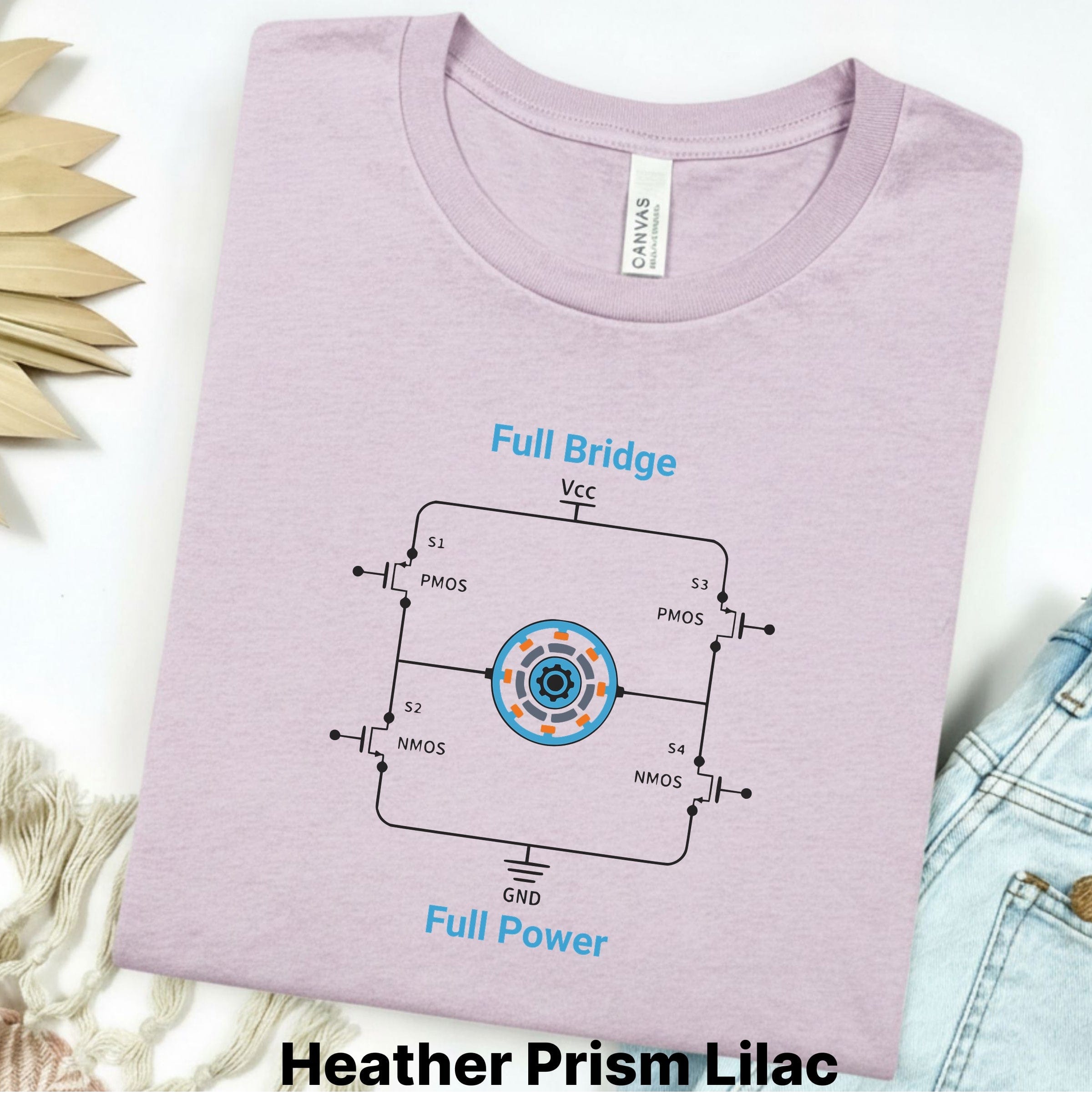 Circuit Swag T-Shirt S / Heather Prism Lilac Full Bridge Full Power Circuit T-Shirt — Electronics Graphic Tee
