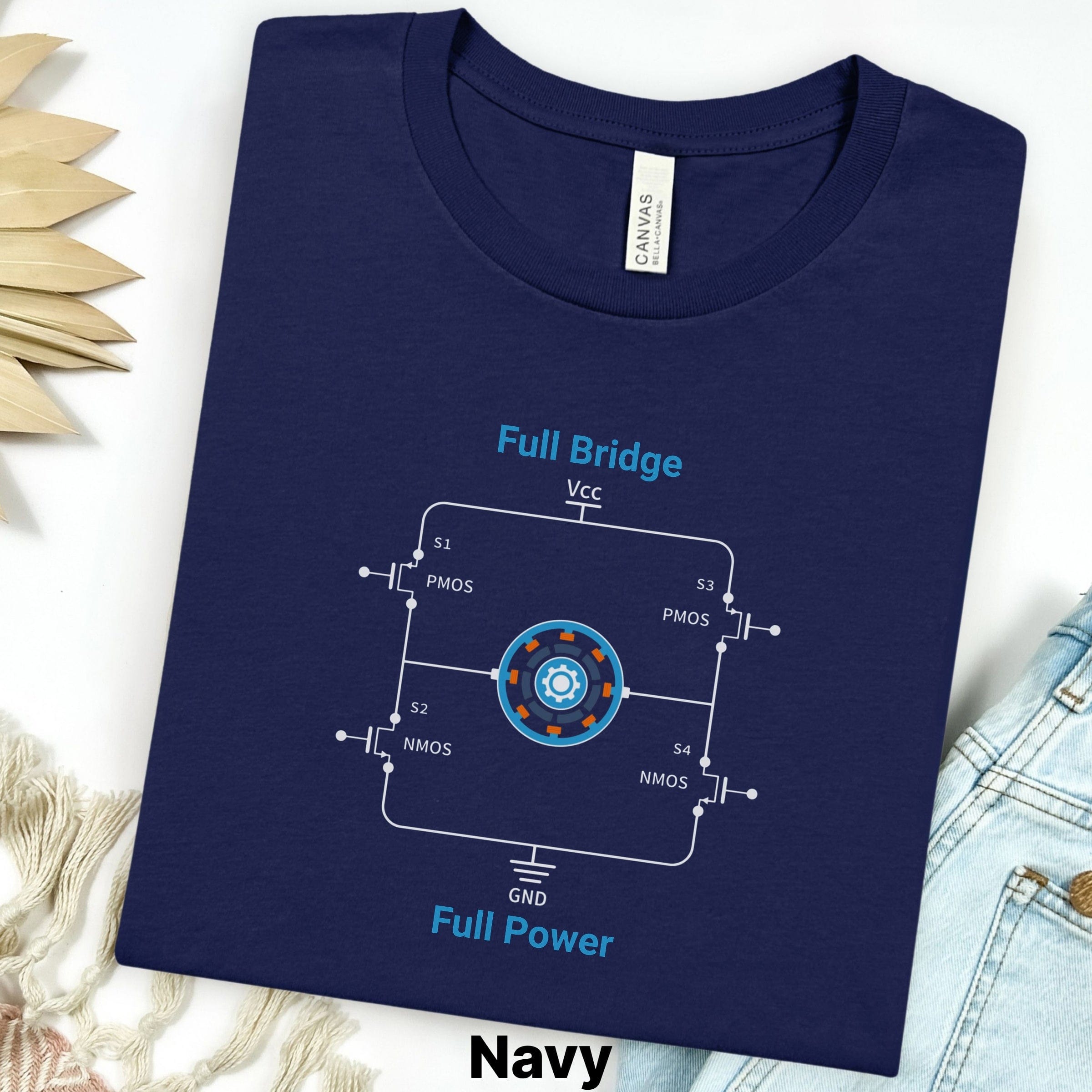 Circuit Swag T-Shirt S / Navy Full Bridge Full Power Circuit T-Shirt — Electronics Graphic Tee