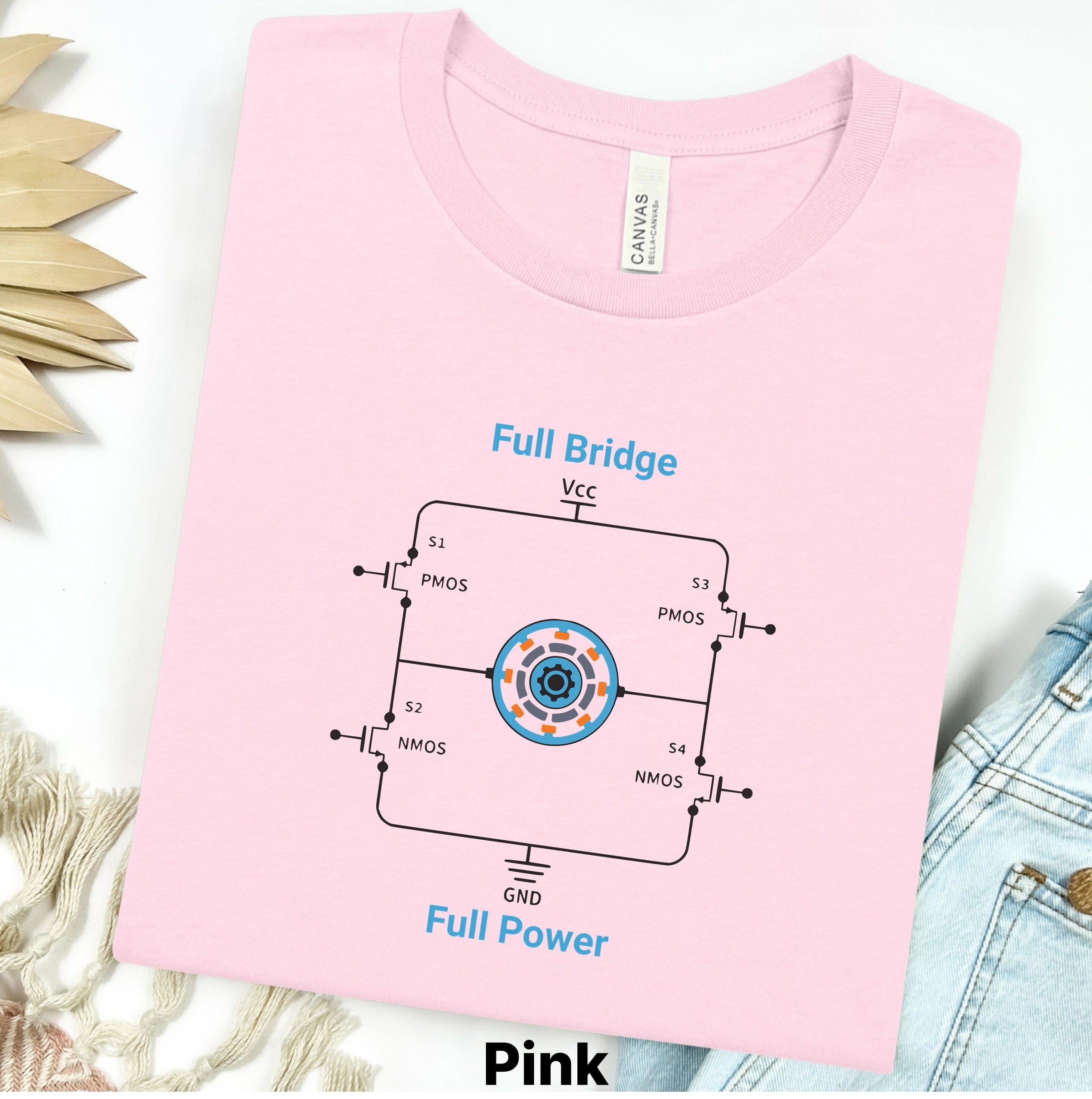 Circuit Swag T-Shirt S / Pink Full Bridge Full Power Circuit T-Shirt — Electronics Graphic Tee