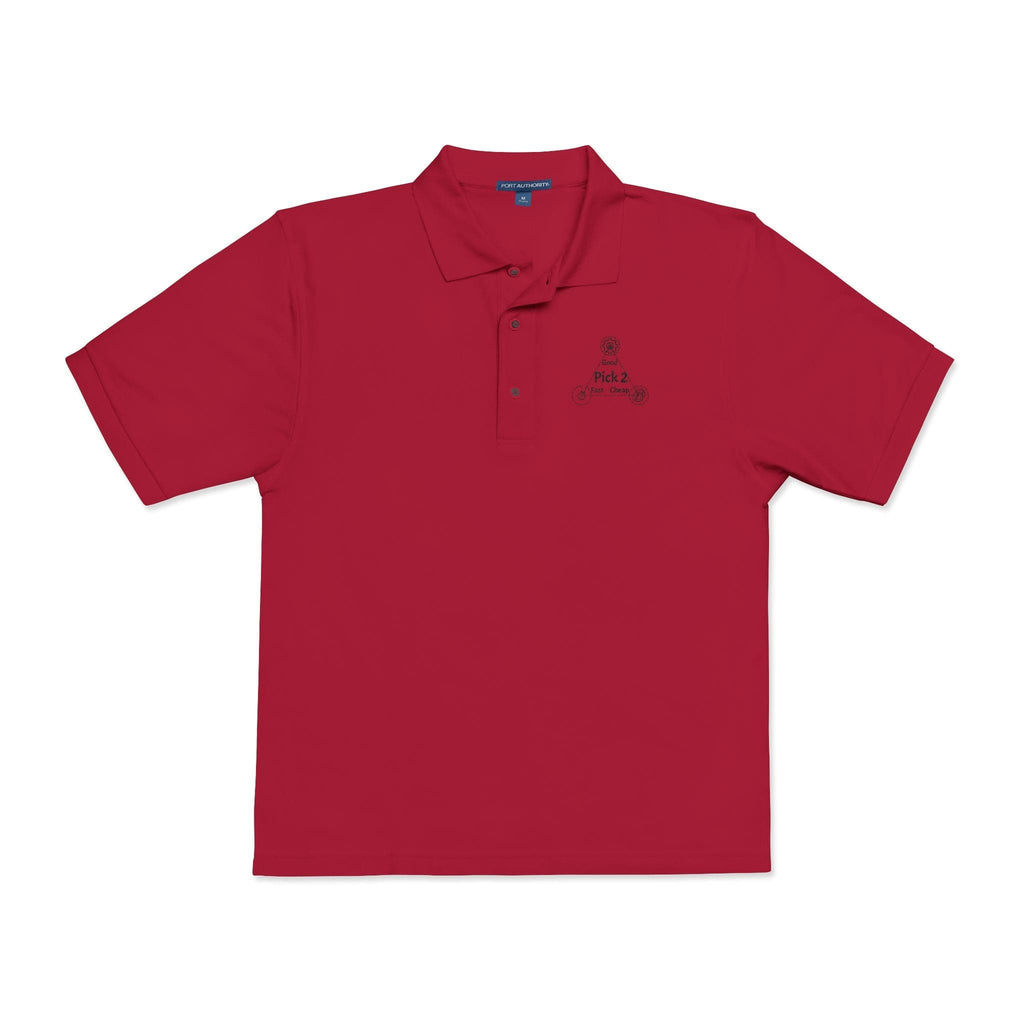 Circuit Swag T-Shirt S / Red 'Good, Fast, Cheap — Pick Two' Embroidered Polo Shirt