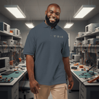 Circuit Swag T-Shirt S / Steel Grey Gauss Law for Magnetism Embroidered Polo  Physics Nerd Logo