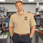 Circuit Swag T-Shirt S / Stone Circuit Tree Embroidered Polo — Tech Engineer Polo Shirt