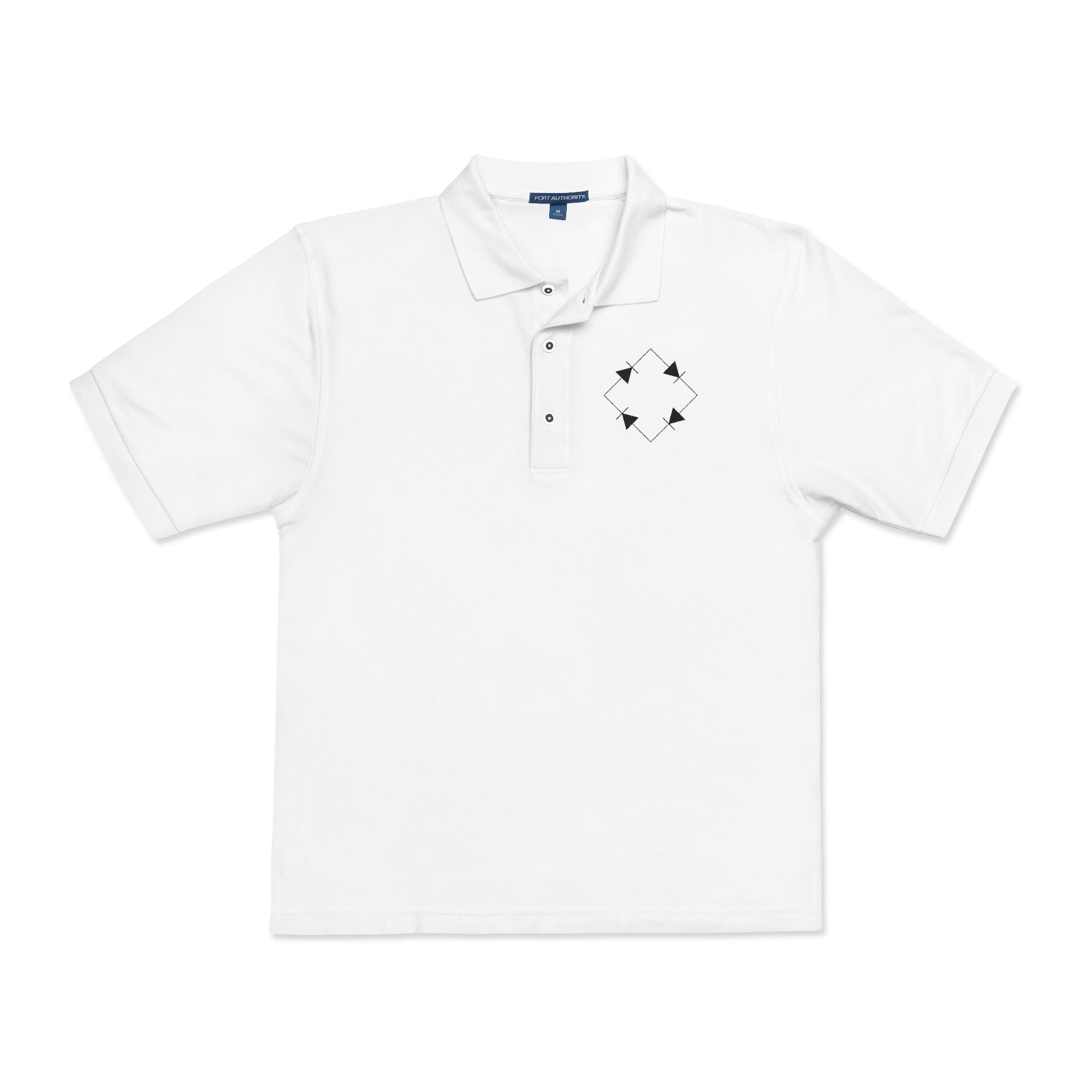 Circuit Swag T-Shirt S / White Bridge Rectifier Circuit Embroidered Polo Shirt