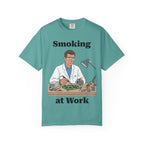 Circuit Swag T-Shirt Seafoam / S Smoking at Work T-Shirt — Funny Electronic Repair Tech Tee