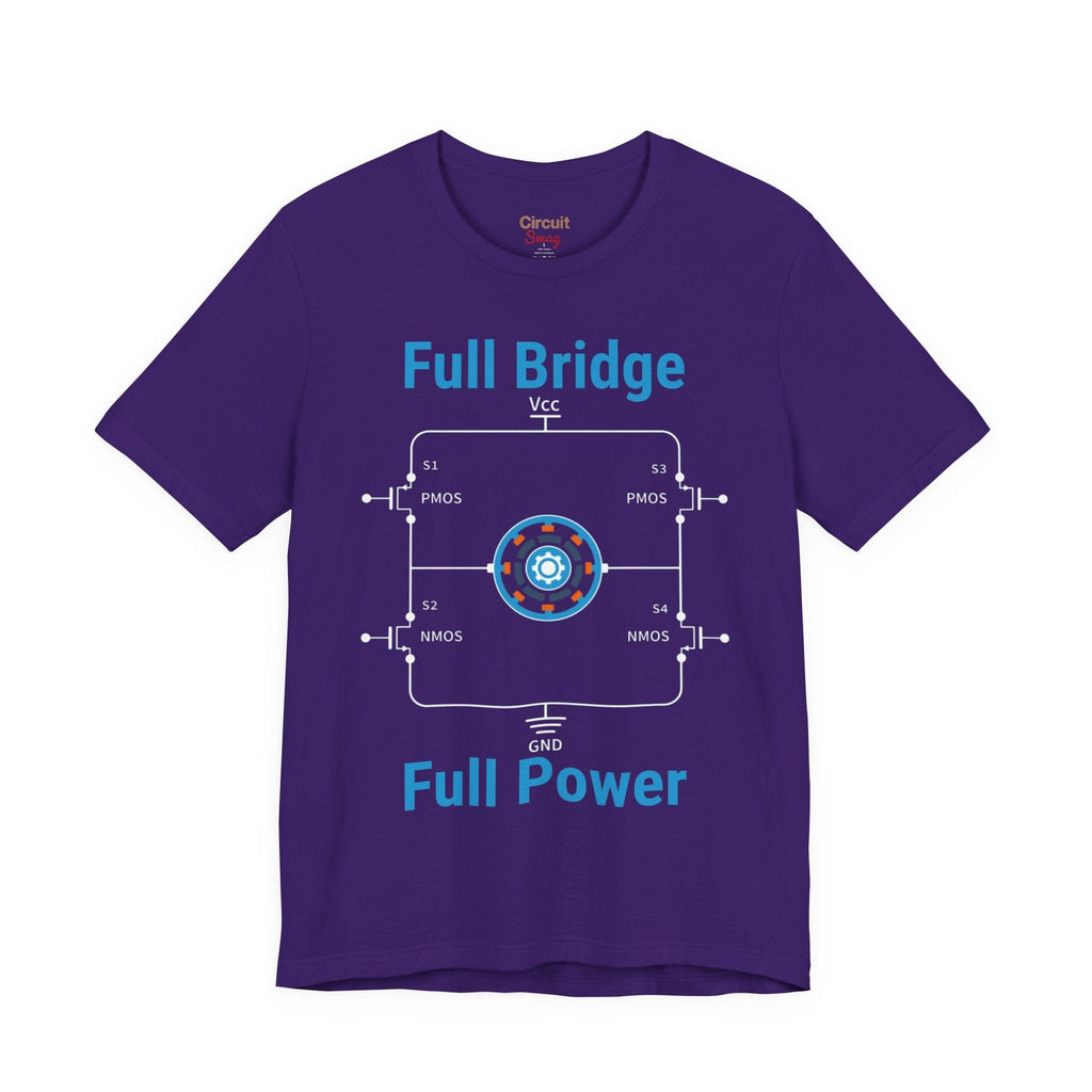 Circuit Swag T-Shirt Team Purple / S H‑Bridge Motor Control Tee — "Full Bridge. Full Power"