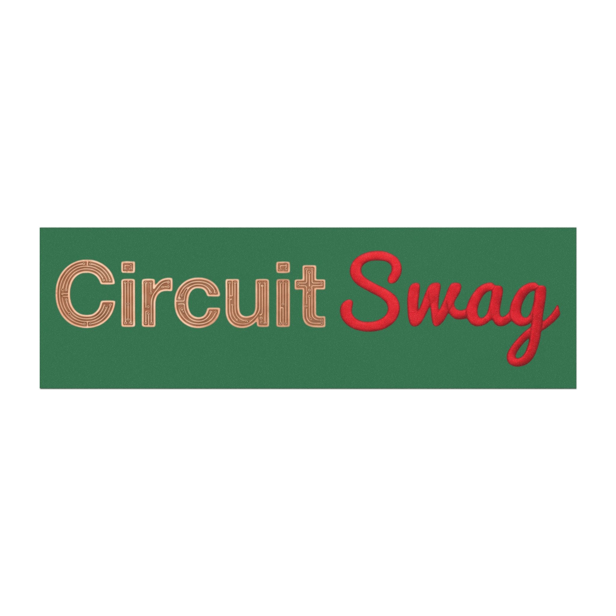 CircuitSwag Car Magnet — Retro Green Logo Magnetic Decal Secondary image