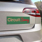 Printify Home Decor CircuitSwag Car Magnet — Retro Green Logo Magnetic Decal