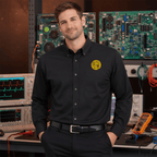 Printify Long-sleeve Black/Light Stone / XS NASA Golden Record Tribute Voyager shirt