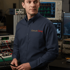 Printify Long-sleeve Navy/Light Stone / XS Circuit Swag Embroidered Long Sleeve Shirt — Electrical Engineer / Computer Scientist