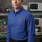 Printify Long-sleeve Royal/Classic Navy / XS Circuit Swag Embroidered Long Sleeve Shirt — Electrical Engineer / Computer Scientist