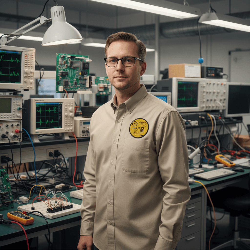 Printify Long-sleeve Stone / XS NASA Golden Record Tribute Voyager shirt