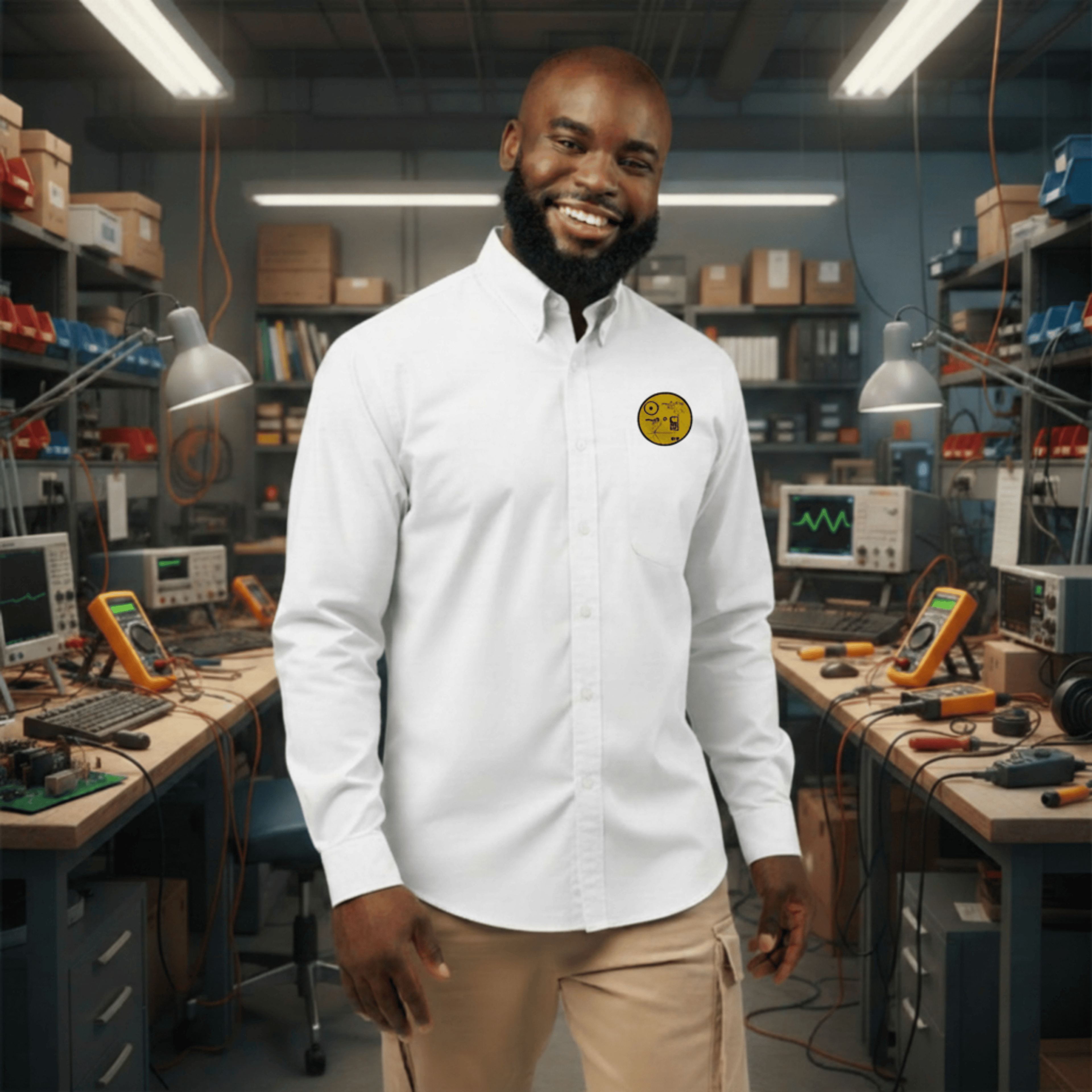 Printify Long-sleeve White/Light Stone / XS NASA Golden Record Tribute Voyager shirt