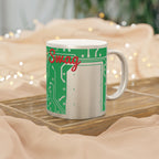 Printify Mug Circuit Board Trace Metallic Mug — Silver or Gold