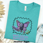 Printify T-Shirt S / Heather Aqua Anti-Social Butterfly T-Shirt — Funny Introvert Graphic Tee