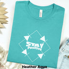 Printify T-Shirt S / Heather Aqua Stay Positive Electronics T‑Shirt — Full Bridge Circuit Graphic Tee