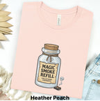 Printify T-Shirt S / Heather Peach Magic Smoke Refill Tee — Funny Electronics T-Shirt