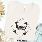 Printify T-Shirt S / Natural Stay Positive Electronics T‑Shirt — Full Bridge Circuit Graphic Tee