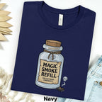 Printify T-Shirt S / Navy Magic Smoke Refill Tee — Funny Electronics T-Shirt