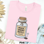 Printify T-Shirt S / Pink Magic Smoke Refill Tee — Funny Electronics T-Shirt