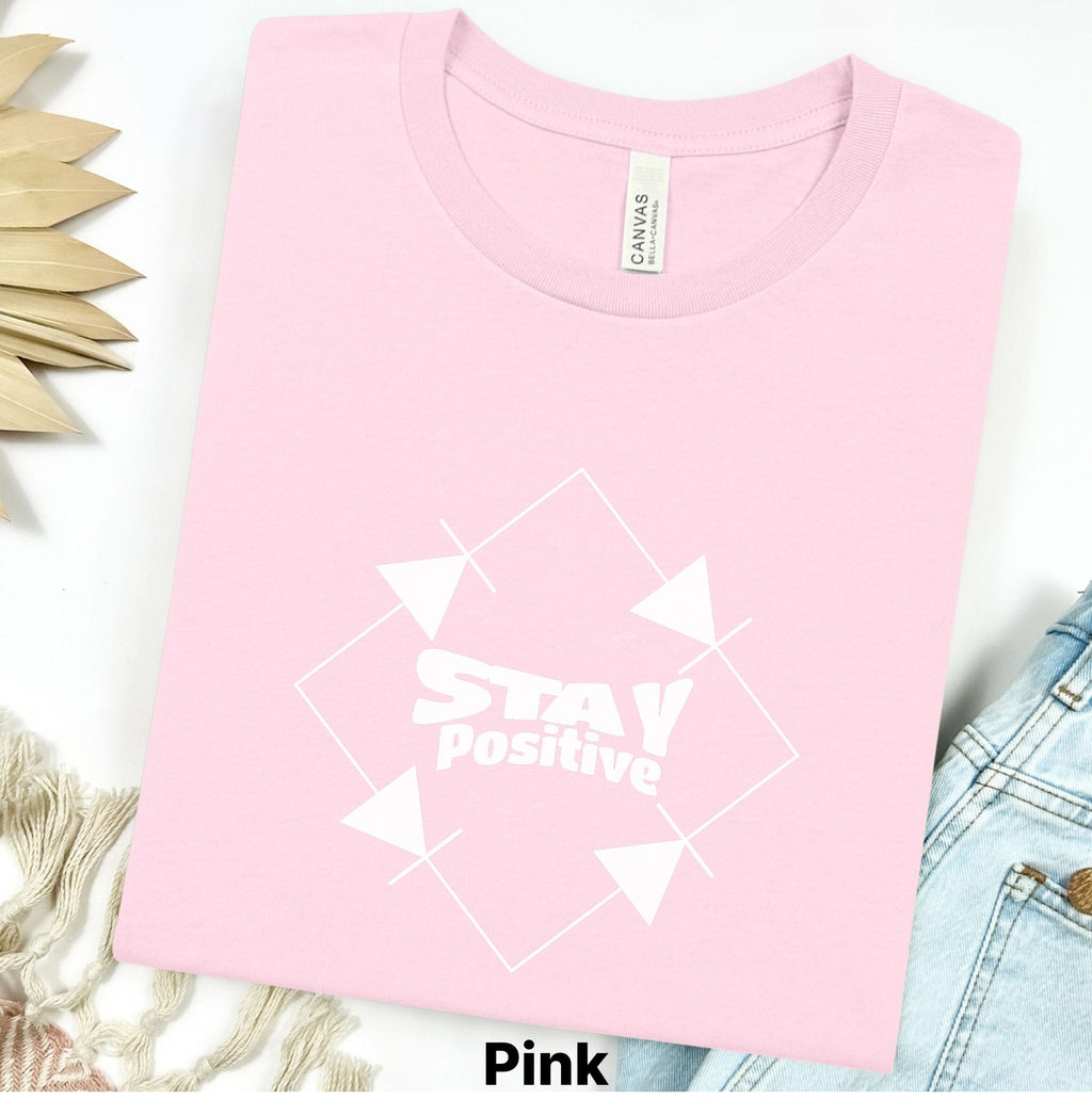 Printify T-Shirt S / Pink Stay Positive Electronics T‑Shirt — Full Bridge Circuit Graphic Tee