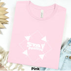 Printify T-Shirt S / Pink Stay Positive Electronics T‑Shirt — Full Bridge Circuit Graphic Tee