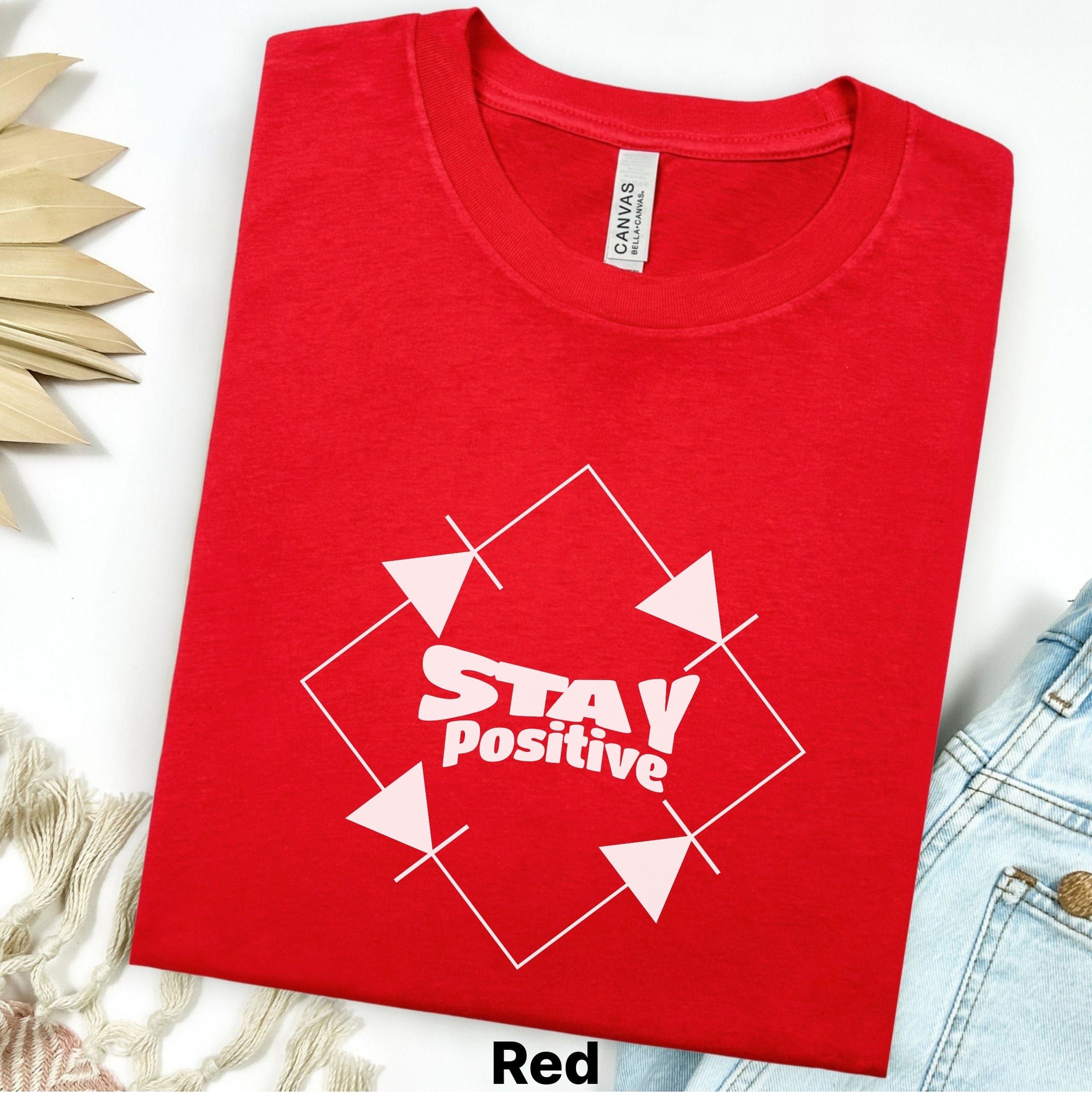 Printify T-Shirt S / Red Stay Positive Electronics T‑Shirt — Full Bridge Circuit Graphic Tee