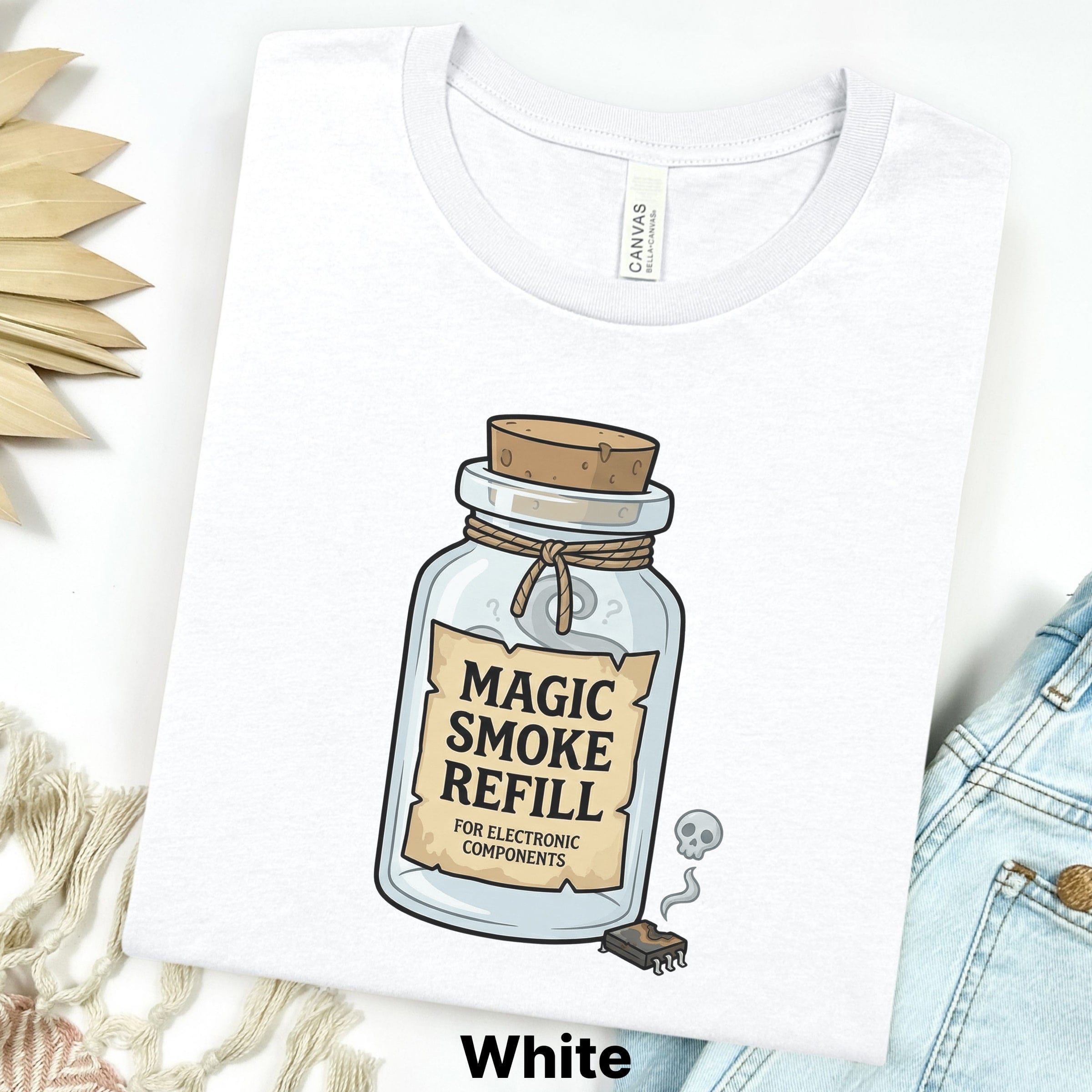 Magic Smoke Refill Tee — Funny Electronics T-Shirt Secondary image